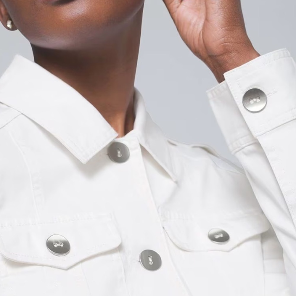 NWT whbm casual white jacket. Sz 8 - Picture 4 of 13